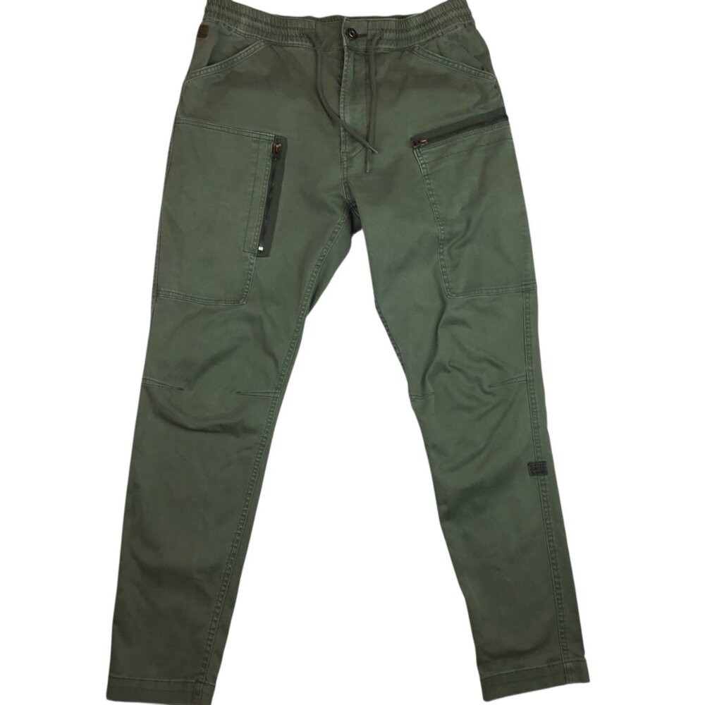 G-Star Raw Powel Slim Trainer Pants Olive Green Mens 32/32 Cotton Blend